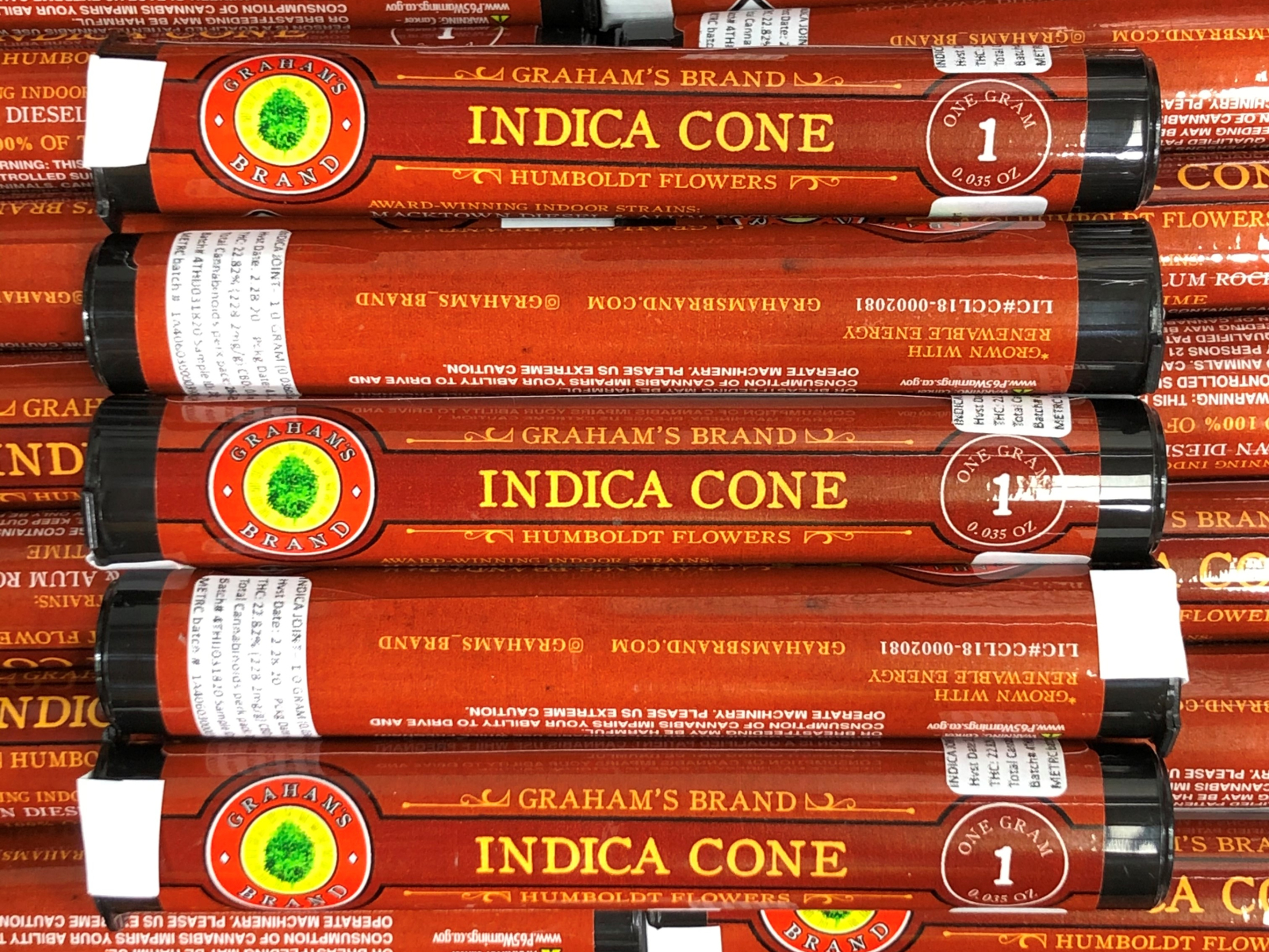 Graham's Brand Indica Blend 1g Preroll