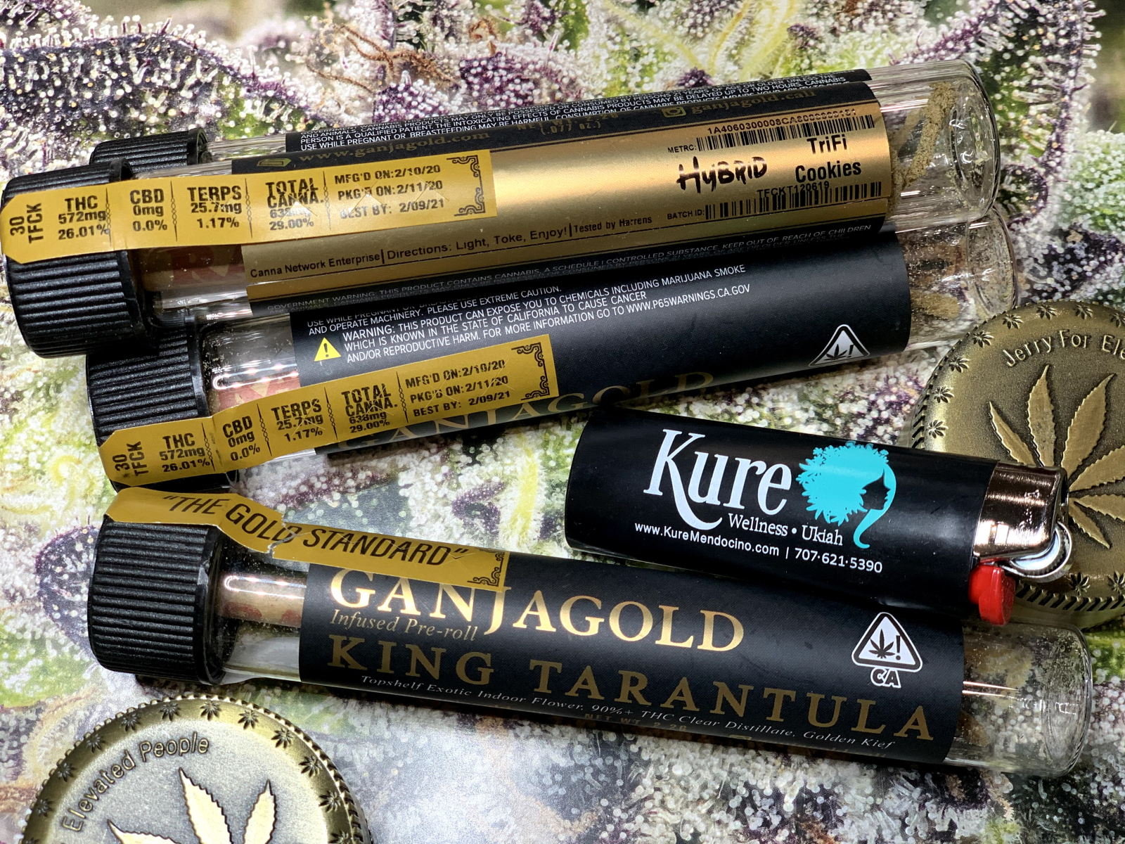 Ganja Gold King Tarantula Trifi Cookies 2.2g Preroll