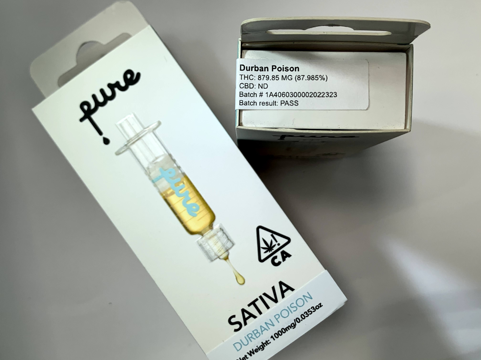 Pure One Durban Poison 1g Syringe