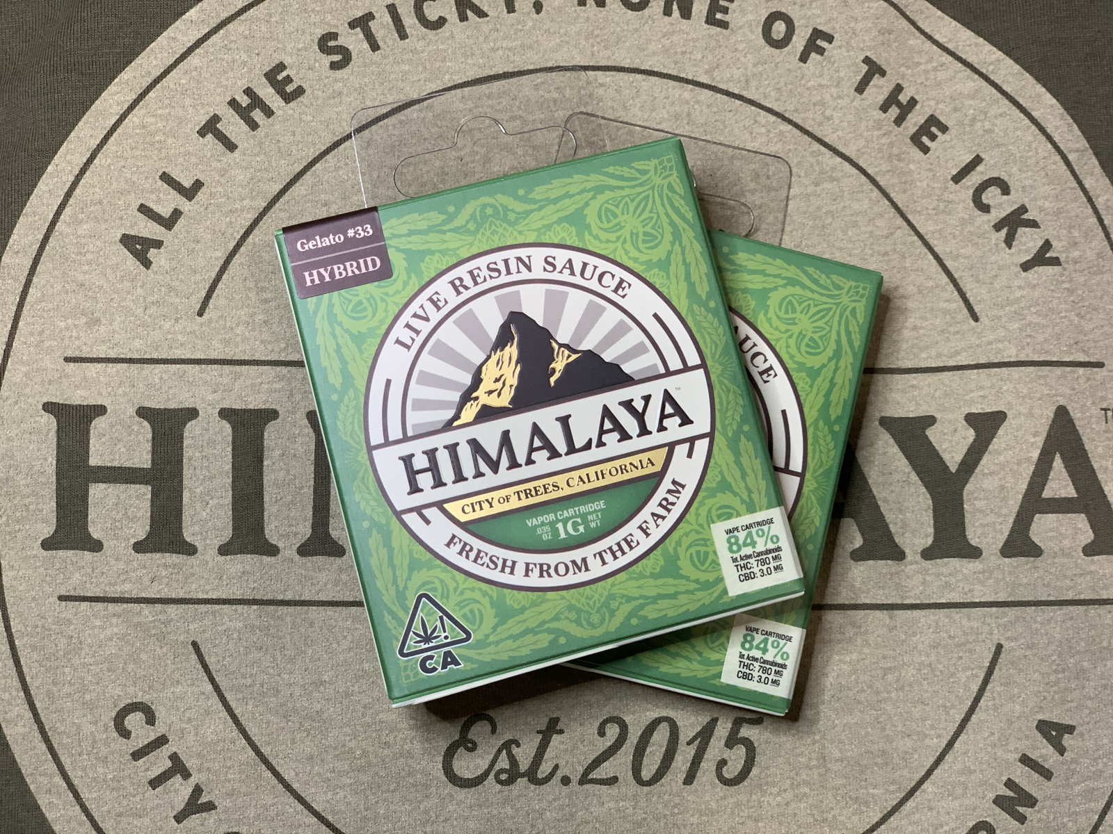 Himalaya Gelato #33 Live Sauce 1g Cartridge