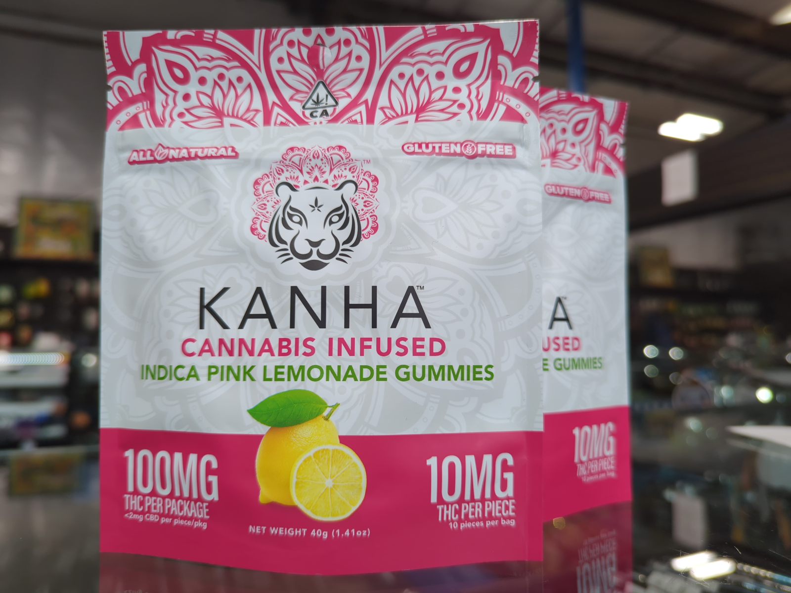 Kanha Pink Lemonade Guimmies 100mg THC Kure Wellness Medical and