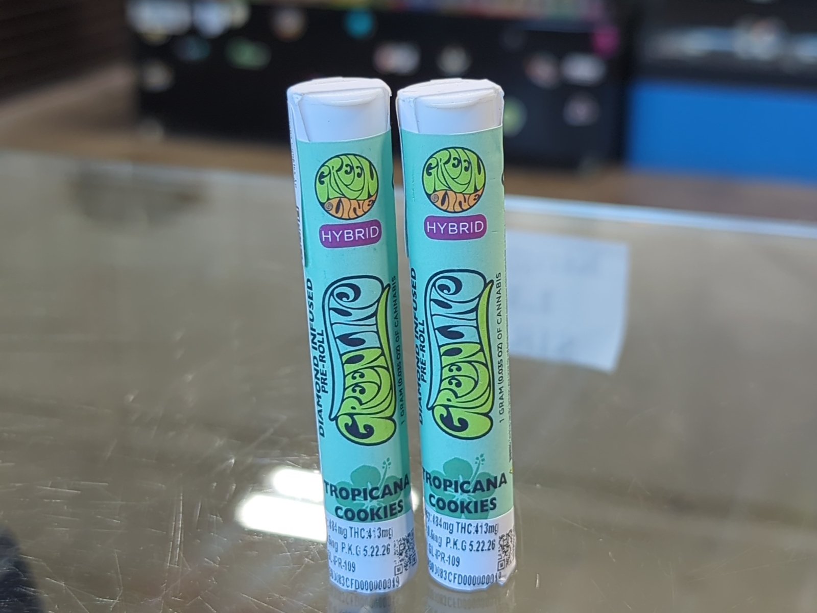 Greenline Tropicana Cookies 1g Infused Preroll | Kure Wellness
