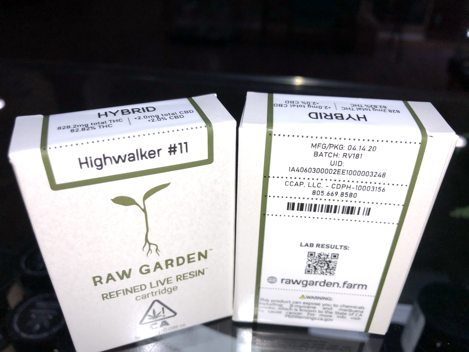 Raw Garden Highwalker 1g Cartridge