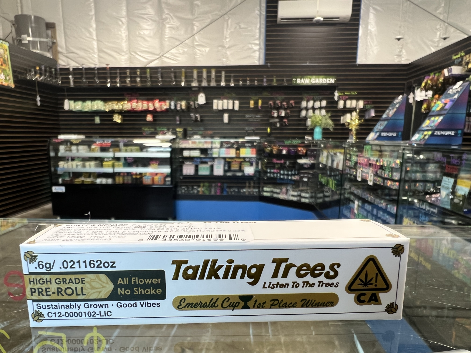 Talking Trees Runtz x Menage 0.6g Preroll Kure Wellness Medical