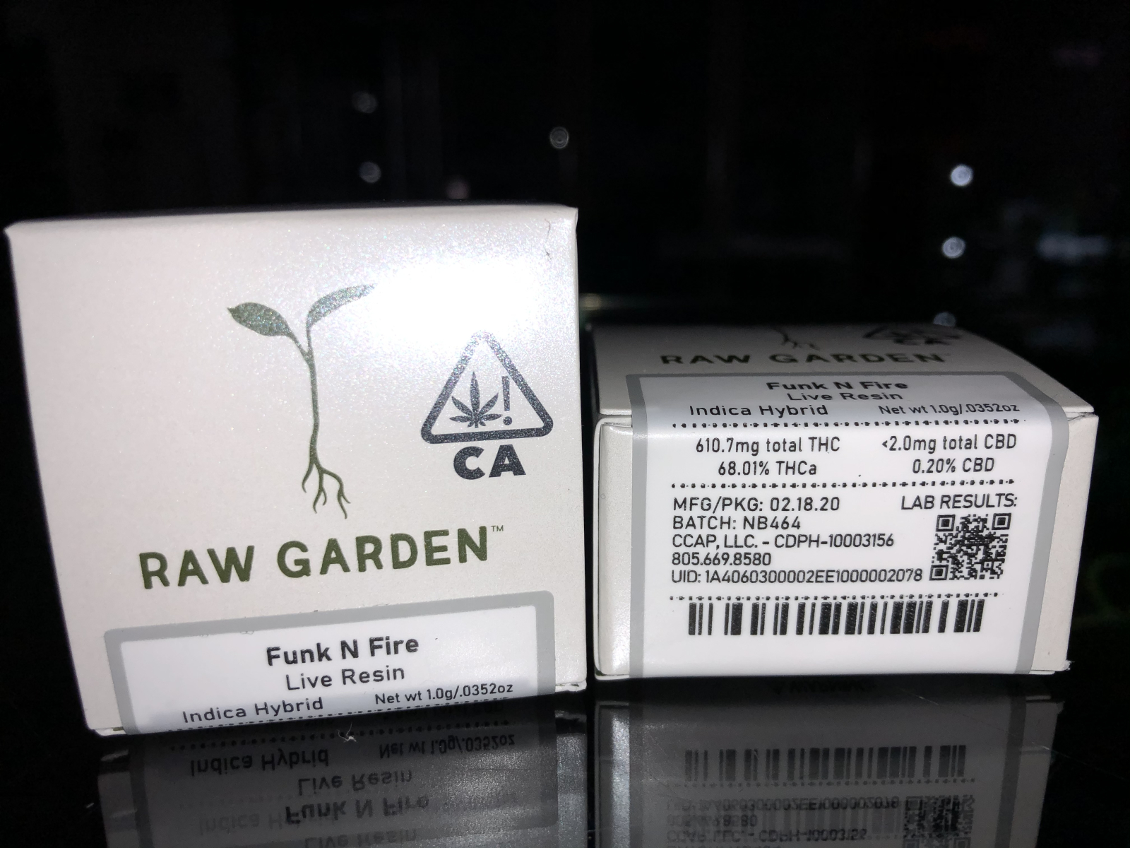 Raw Garden Funk N Fire Live Resin 1g