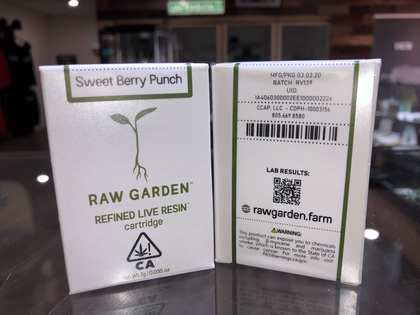 Raw Garden Sweet Berry Punch 1.00g Cartridge