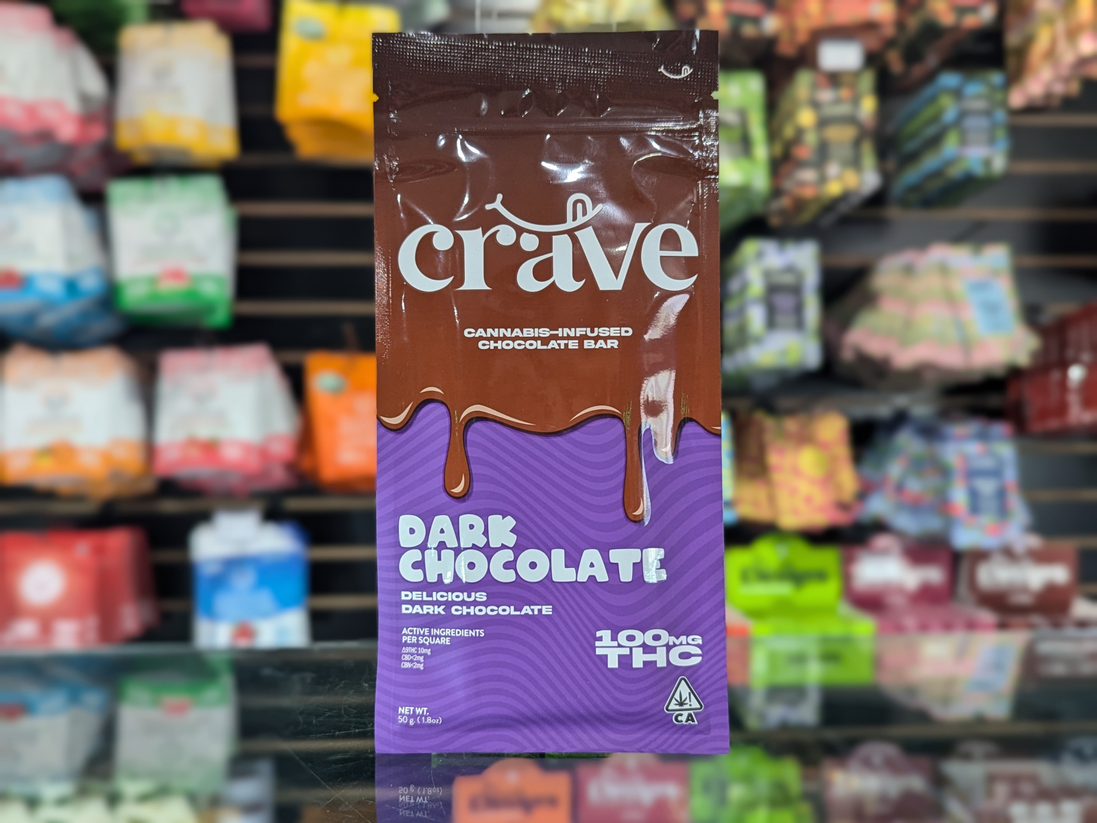 Crave Dark Chocolate Bar 100mg | Kure Wellness | Medical and