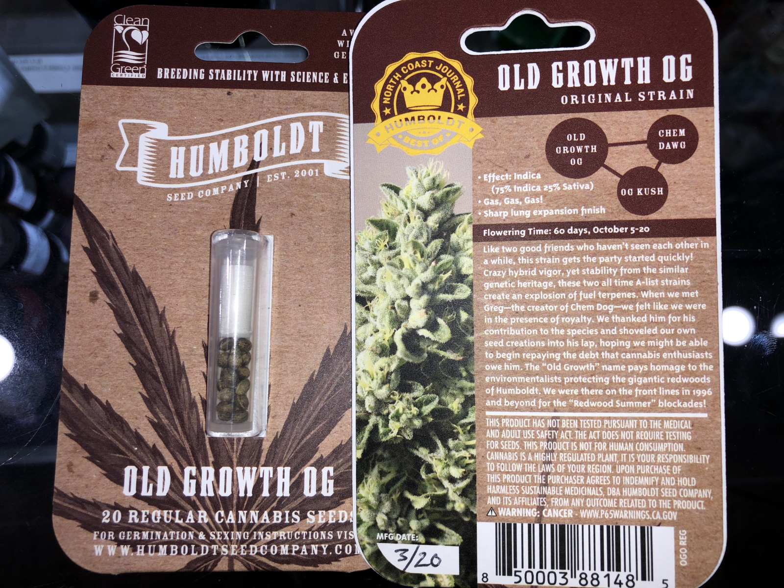 Humboldt Seed Co Old Growth OG 