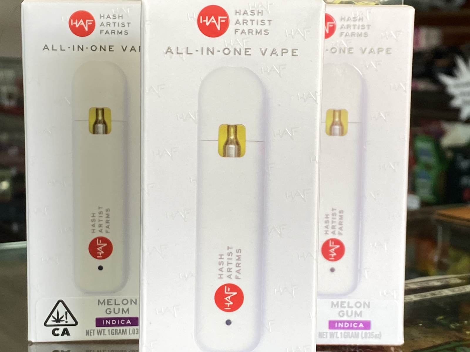 Hash Artist Farms Melon Gum 1g Disposable Kure Wellness Cannabis