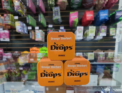 Drops Orange Sherbert 100mg 2pc Gummies