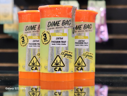 Dime Bag Passion Fruit Infused 1.5g Preroll 3-Pack