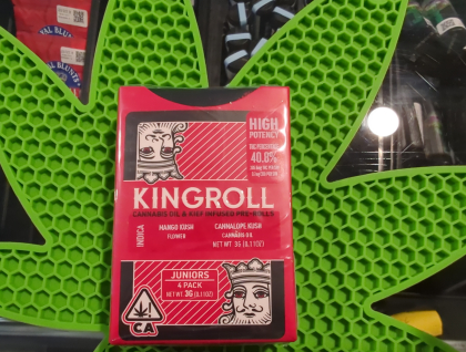 Kingroll Jr. 4-Pack Mango Kush x Cannalope Kush .75g Infused Preroll