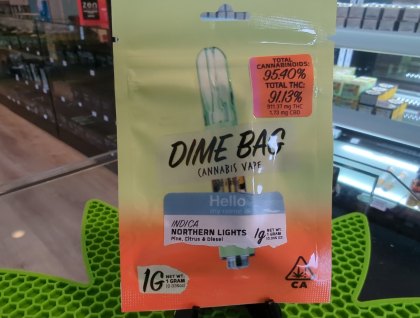 Dime Bag Northern Lights 1g Cartridge