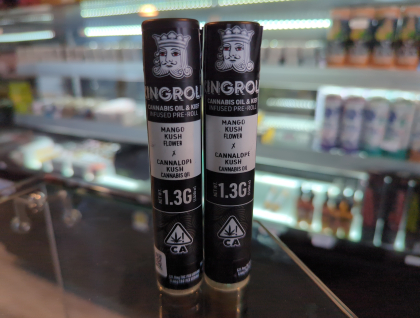 Kingroll Mango Kush x Cannalope Kush 1.3g Infused Preroll