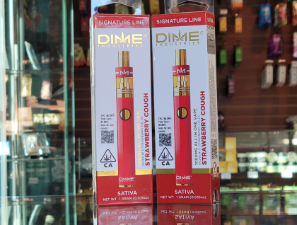 Dime Industries Strawberry Cough 1g Disposable Cartridge