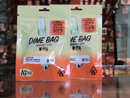 Dime Bag Green Crack 1g Cartridge