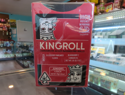 Kingroll Jr. Blueberry Pancakes x Blueberry Z 0.75g Infused Preroll 4pk