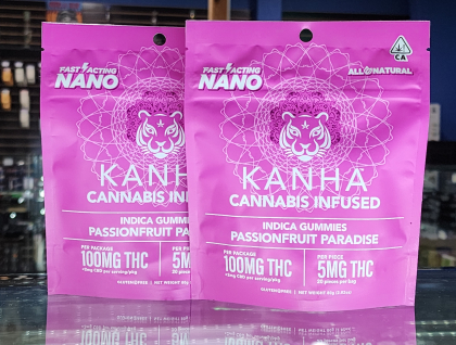 Kanha NANO Passionfruit Paradise Gummies 100mg THC