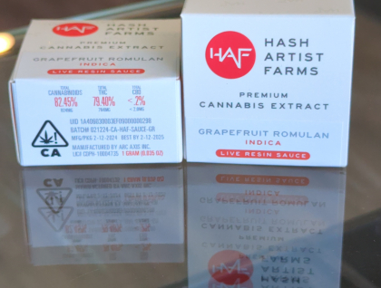 Hash Artist Farms Grapefruit Romulan 1g Live Resin Sauce Concentrate