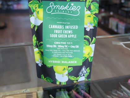 Smokiez Sour Green Apple 1:1 THC:CBG 200mg Edibles