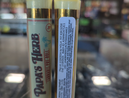 Papa's Herb White Widow 1g Preroll