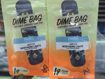 Dime Bag Northern Lights 1g Disposable Vape Cartridge