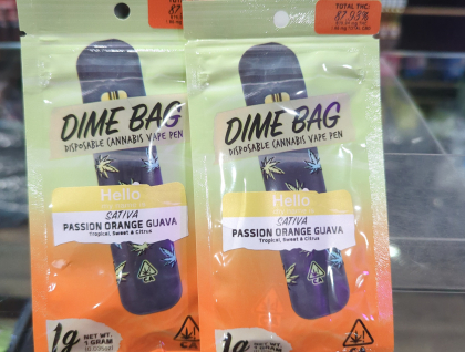 Dime Bag Orange Guava 1g Disposable Vape Cartridge