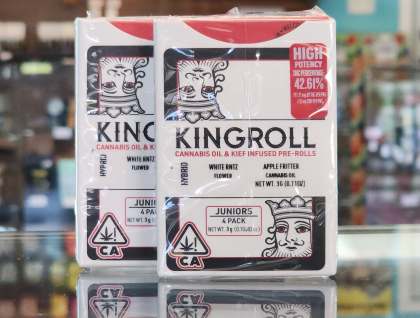 Kingroll Jr. White Rntz X Apple Fritter 0.75g 4pk Infused Preroll