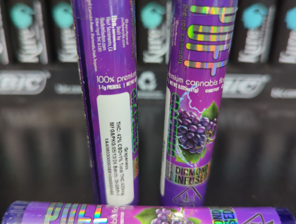 Puff Grapeness  Diamond Infused 1g Preroll