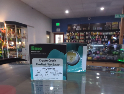 Lime Crypto Crush 1g Live Resin Wet Batter Concentrate