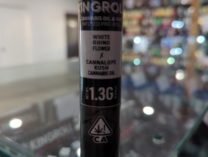 Kingroll White Rhino x Cannalope Kush 1.3g Infused Preroll