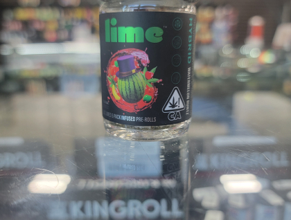 Lil Limes Watermelon R Diamond & Hash Infused 3g Preroll 5-pack
