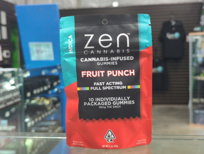 ZEN Indica Fruit Punch 100mg THC Edibles