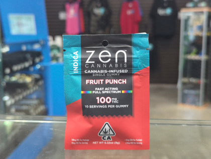 ZEN Indica Fruit Punch Single 100mg THC Edibles