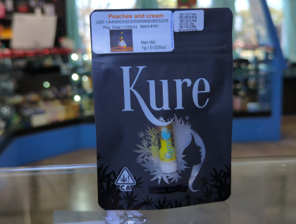 Kure Peaches and Cream 1g Cartridge