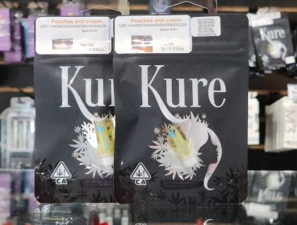 Kure Peaches and Cream 1g Cartridge