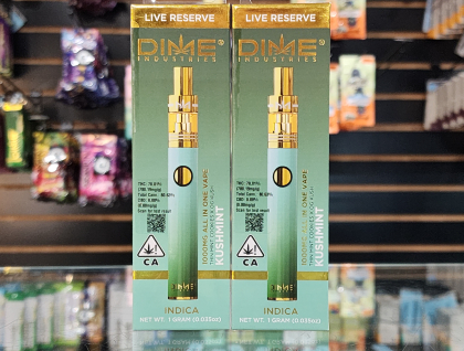 Dime Industries Kush Mints Live Reserve 1g All in One Cartridge