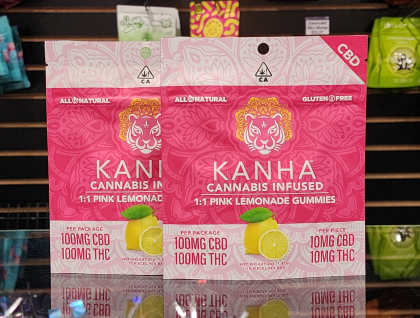 Kanha CBD 1:1 Pink Lemonade Gummies 100mg