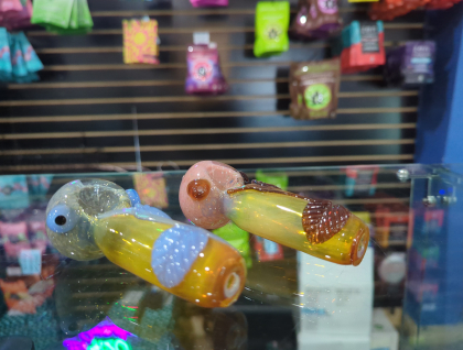 Fumed Leaf Handpipe 4IN