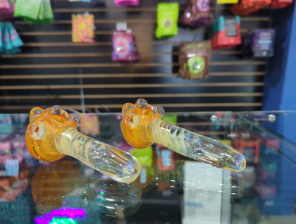 Yellow Fumed Swirl Handpipe