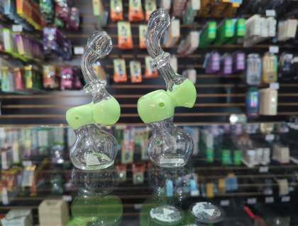Clear/Slime Small Bubbler (047)