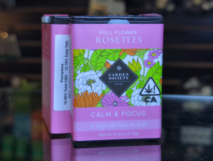 Garden Society Rosettes Pennywise 1:1 CBD/THC 3.75g Preroll 10-Pack