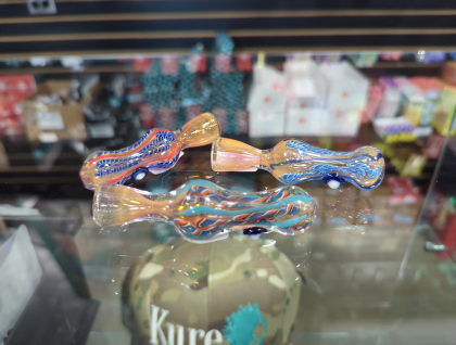 Gold Fumed Chillum 3in (381)