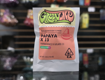 Greenline Papaya x 33 1.8g Flower
