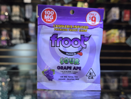 Froot Sour Grape 100mg Gummy