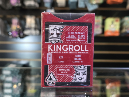 Kingroll ATF x Sour Diesel .75g Preroll 4pk