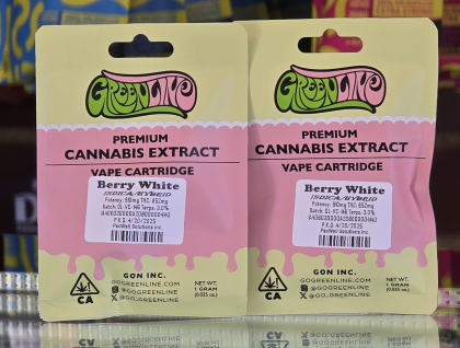 Greenline Berry White 1g Cartridge