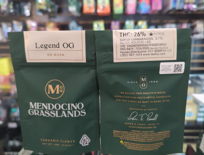 Mendocino Grasslands Legend OG 3.5g Flower