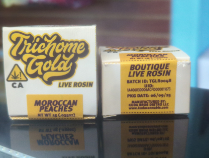 Trichome Gold Moroccan Peaches 1g Live Rosin
