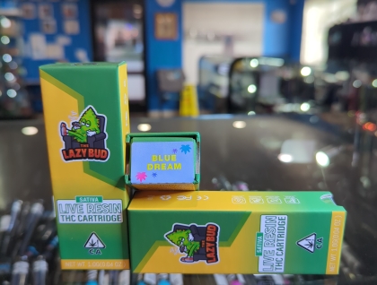 The Lazy Bud Blue Dream 1g Live Resin Cartridge